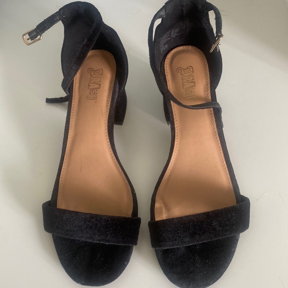 Black Velvet Heels